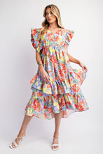 Load image into Gallery viewer, Watercolor Floral Midi Dress
